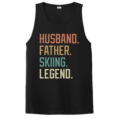 Husband Father Skiing Legend Fathers Day Birthday Meaningful Gift PosiCharge Competitor Tank