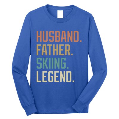 Husband Father Skiing Legend Fathers Day Birthday Meaningful Gift Long Sleeve Shirt