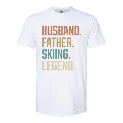 Husband Father Skiing Legend Fathers Day Birthday Meaningful Gift Softstyle CVC T-Shirt