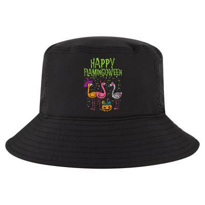 Happy Flamingoween Scary Flamingos Funny Halloween Costume Cool Comfort Performance Bucket Hat