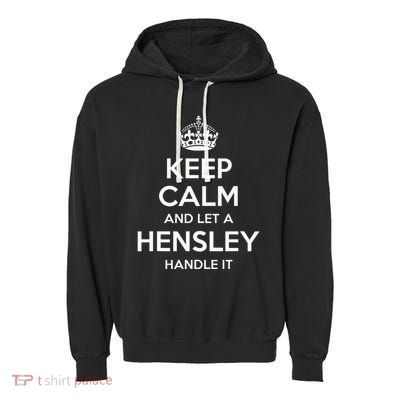 Hensley Funny Surname Family Tree Birthday Reunion Gift Idea Garment-Dyed Fleece Hoodie