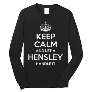 Hensley Funny Surname Family Tree Birthday Reunion Gift Idea Long Sleeve Shirt