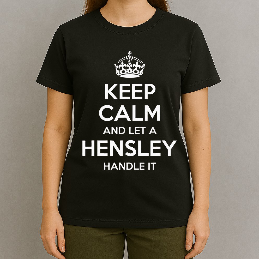Hensley Funny Surname Family Tree Birthday Reunion Gift Idea T-Shirt