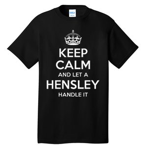 Hensley Funny Surname Family Tree Birthday Reunion Gift Idea Tall T-Shirt