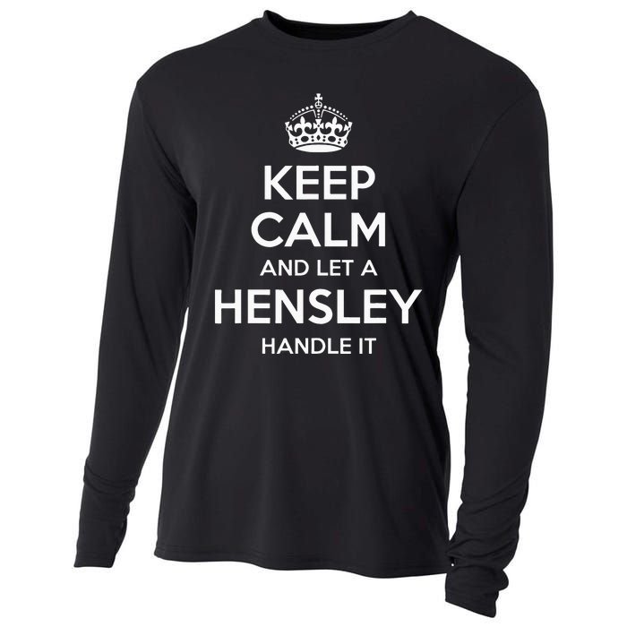 Hensley Funny Surname Family Tree Birthday Reunion Gift Idea Cooling Performance Long Sleeve Crew