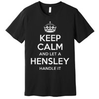 Hensley Funny Surname Family Tree Birthday Reunion Gift Idea Premium T-Shirt