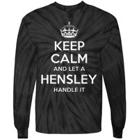 Hensley Funny Surname Family Tree Birthday Reunion Gift Idea Tie-Dye Long Sleeve Shirt