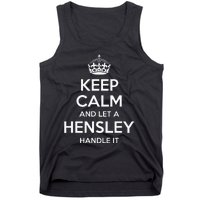 Hensley Funny Surname Family Tree Birthday Reunion Gift Idea Tank Top