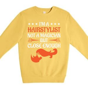 Hairdresser Funny Saying Gift Idea Hairy Christmas Gift Premium Crewneck Sweatshirt