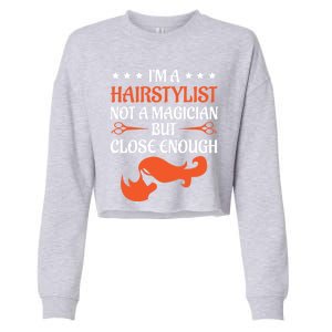 Hairdresser Funny Saying Gift Idea Hairy Christmas Gift Cropped Pullover Crew