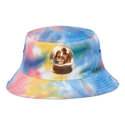 Holy Family Snow Globe Tie Dye Newport Bucket Hat