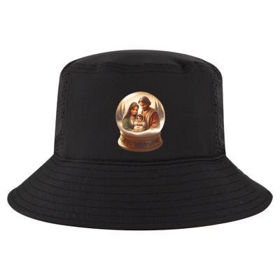 Holy Family Snow Globe Cool Comfort Performance Bucket Hat