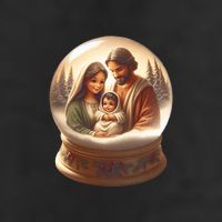 Holy Family Snow Globe Cool Comfort Performance Bucket Hat