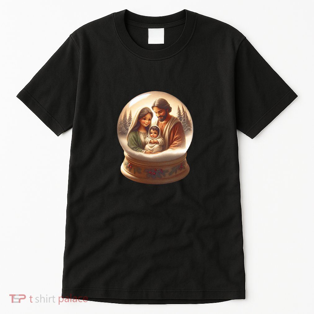 Holy Family Snow Globe Tall T-Shirt