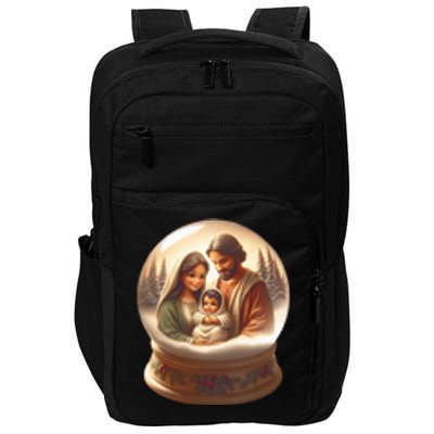 Holy Family Snow Globe Impact Tech Backpack