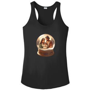 Holy Family Snow Globe Ladies PosiCharge Competitor Racerback Tank