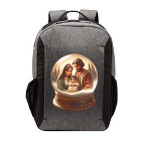 Holy Family Snow Globe Vector Backpack