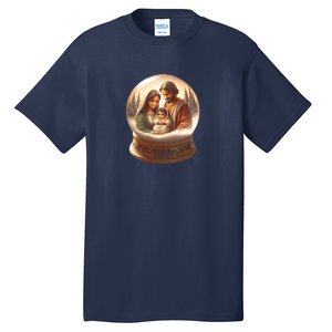 Holy Family Snow Globe Tall T-Shirt