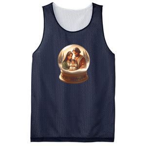 Holy Family Snow Globe Mesh Reversible Basketball Jersey Tank