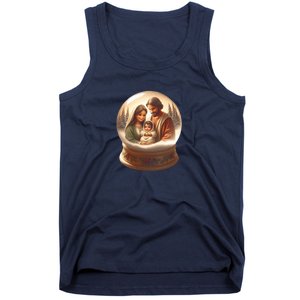 Holy Family Snow Globe Tank Top