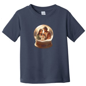 Holy Family Snow Globe Toddler T-Shirt