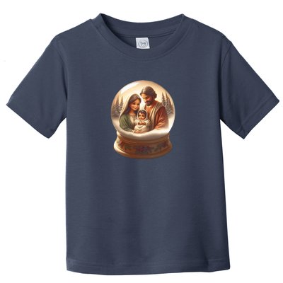 Holy Family Snow Globe Toddler T-Shirt