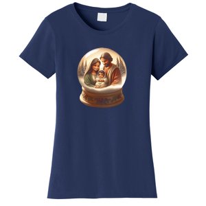 Holy Family Snow Globe Women's T-Shirt