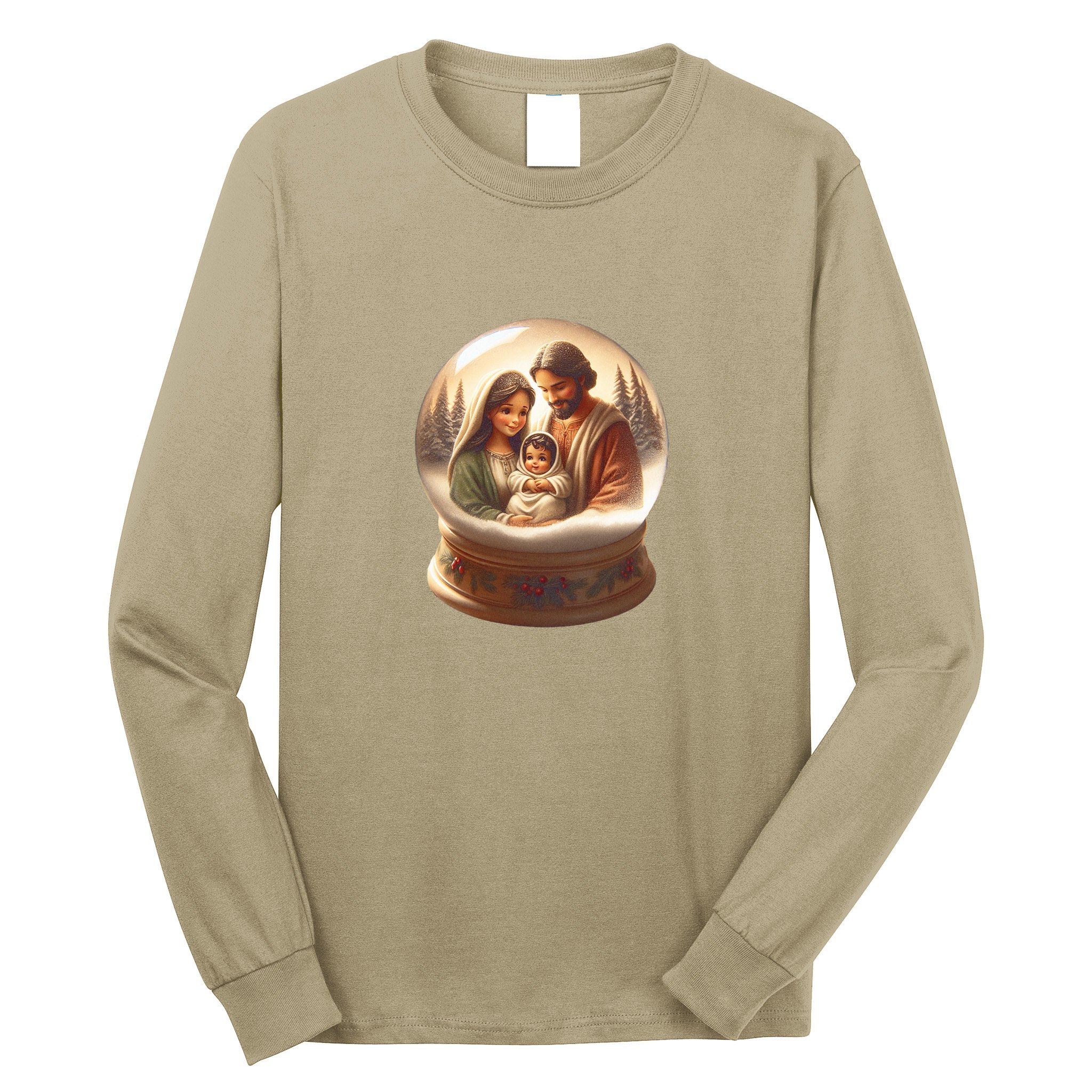 Holy Family Snow Globe Long Sleeve Shirt