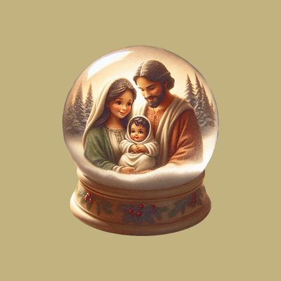 Holy Family Snow Globe T-Shirt