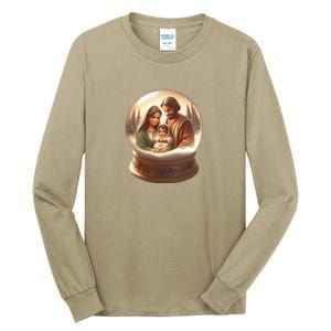 Holy Family Snow Globe Tall Long Sleeve T-Shirt