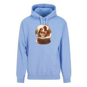 Holy Family Snow Globe Unisex Surf Hoodie