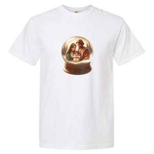 Holy Family Snow Globe Garment-Dyed Heavyweight T-Shirt