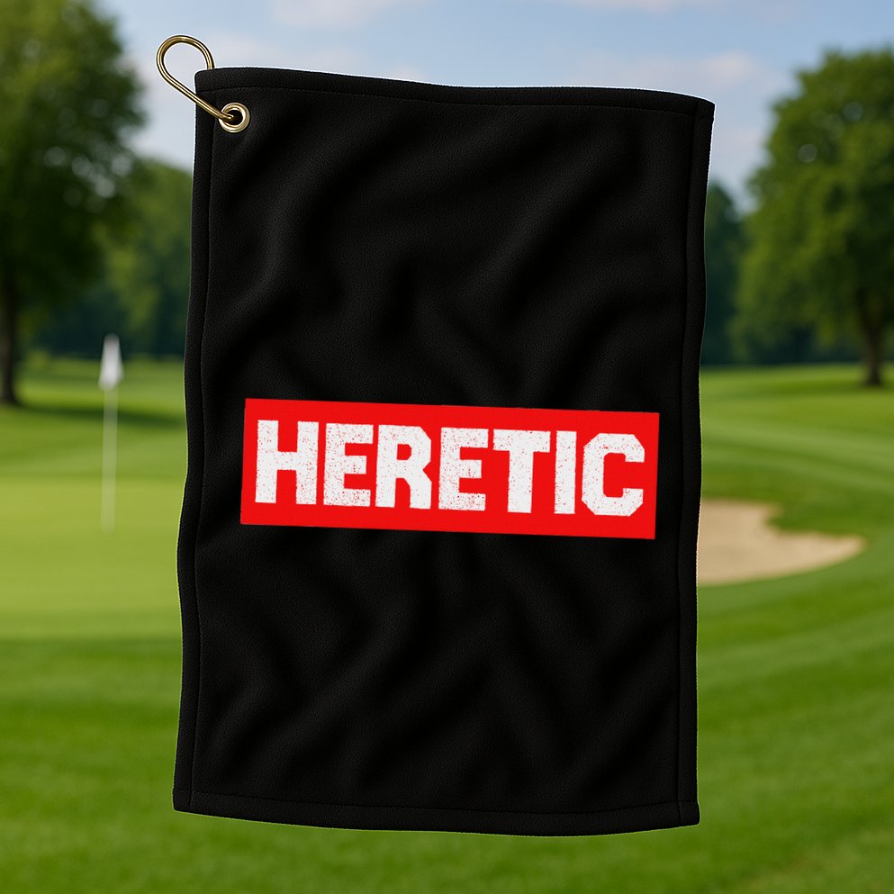 Heretic Free Speech Golf Towel
