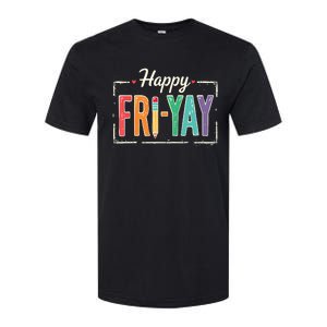 Happy Friyay Teacher Essentials Softstyle CVC T-Shirt