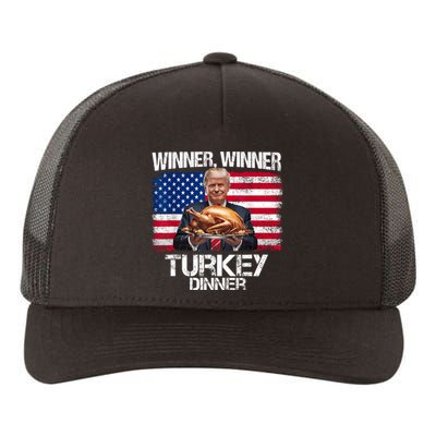 Humor Funny Trump Winner Winner Turkey Dinner Thanksgiving Yupoong Adult 5-Panel Trucker Hat