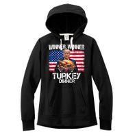 Humor Funny Trump Winner Winner Turkey Dinner Thanksgiving Women's Fleece Hoodie