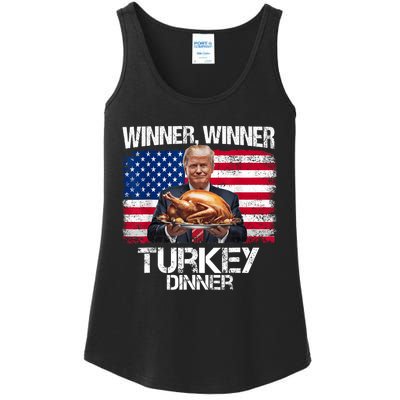 Humor Funny Trump Winner Winner Turkey Dinner Thanksgiving Ladies Essential Tank