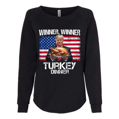 Humor Funny Trump Winner Winner Turkey Dinner Thanksgiving Womens California Wash Sweatshirt