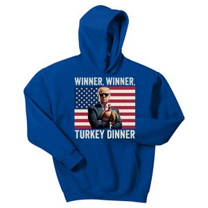 Humor Funny Trump Winner Winner Turkey Dinner Thanksgiving Cool Gift Kids Hoodie