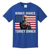 Humor Funny Trump Winner Winner Turkey Dinner Thanksgiving Cool Gift Kids T-Shirt