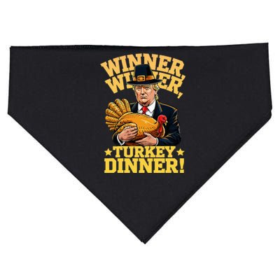 Humor Funny Trump Winner Winner Turkey Dinner Thanksgiving USA-Made Doggie Bandana