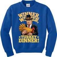 Humor Funny Trump Winner Winner Turkey Dinner Thanksgiving Gift Kids Sweatshirt