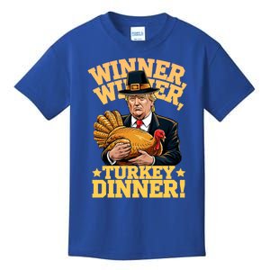 Humor Funny Trump Winner Winner Turkey Dinner Thanksgiving Gift Kids T-Shirt