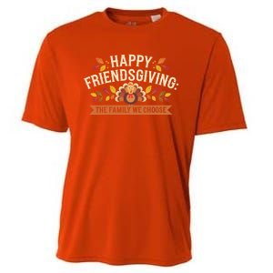 Happy Friendsgiving Thanksgiving Fall Give Thanks Family Gift Cooling Performance Crew T-Shirt