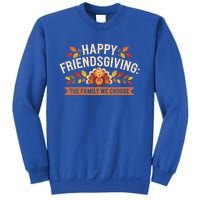 Happy Friendsgiving Thanksgiving Fall Give Thanks Family Gift Sweatshirt