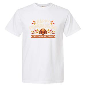 Happy Friendsgiving Thanksgiving Fall Give Thanks Family Gift Garment-Dyed Heavyweight T-Shirt