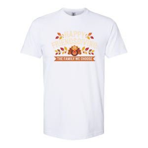 Happy Friendsgiving Thanksgiving Fall Give Thanks Family Gift Softstyle CVC T-Shirt