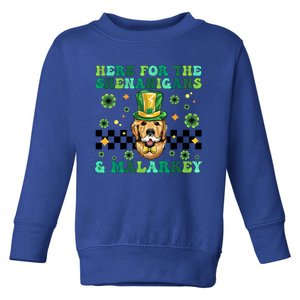 Here For The Shenanigans And Malarkey Meaningful Gift Toddler Sweatshirt