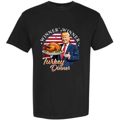 Humor Funny Trump Winner Winner Turkey Dinner Thanksgiving Garment-Dyed Heavyweight T-Shirt