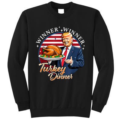 Humor Funny Trump Winner Winner Turkey Dinner Thanksgiving Sweatshirt